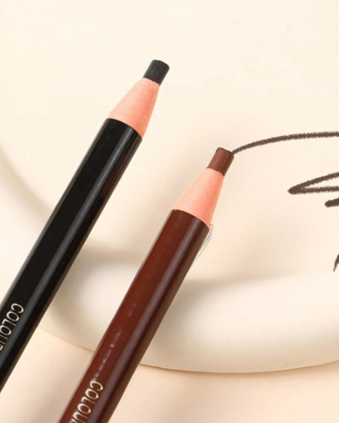 Set de Lápices Dermográficos Pelables para Cejas (Paquete de 3 Piezas - Negro)