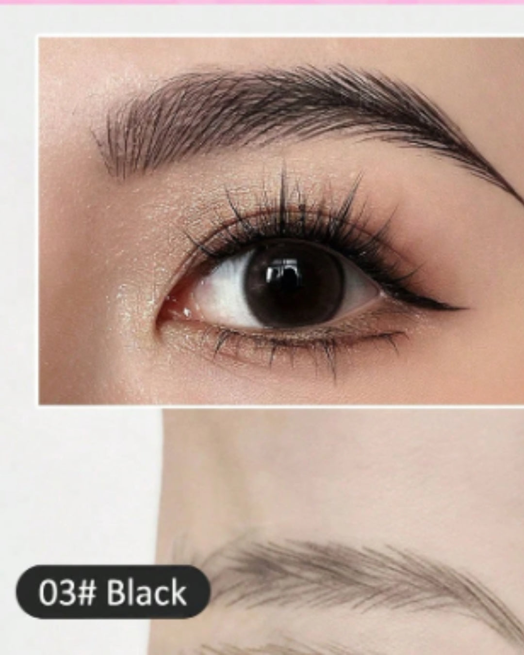 Set de Lápices Dermográficos Pelables para Cejas (Paquete de 3 Piezas - Negro)