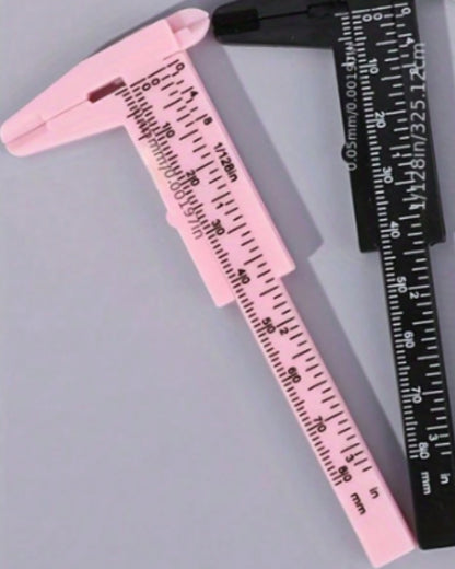 Portable MINI 80mm Plastic Eyebrow Measuring Vernier Caliper Tattoo Micro Blade Caliper Permanent Makeup Measuring Tool